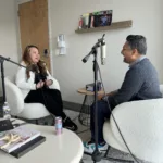 Ronak Vyas and Wendy Le sitting in conversation